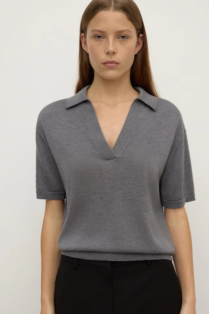 Mira Polo | Dark Grey Marle