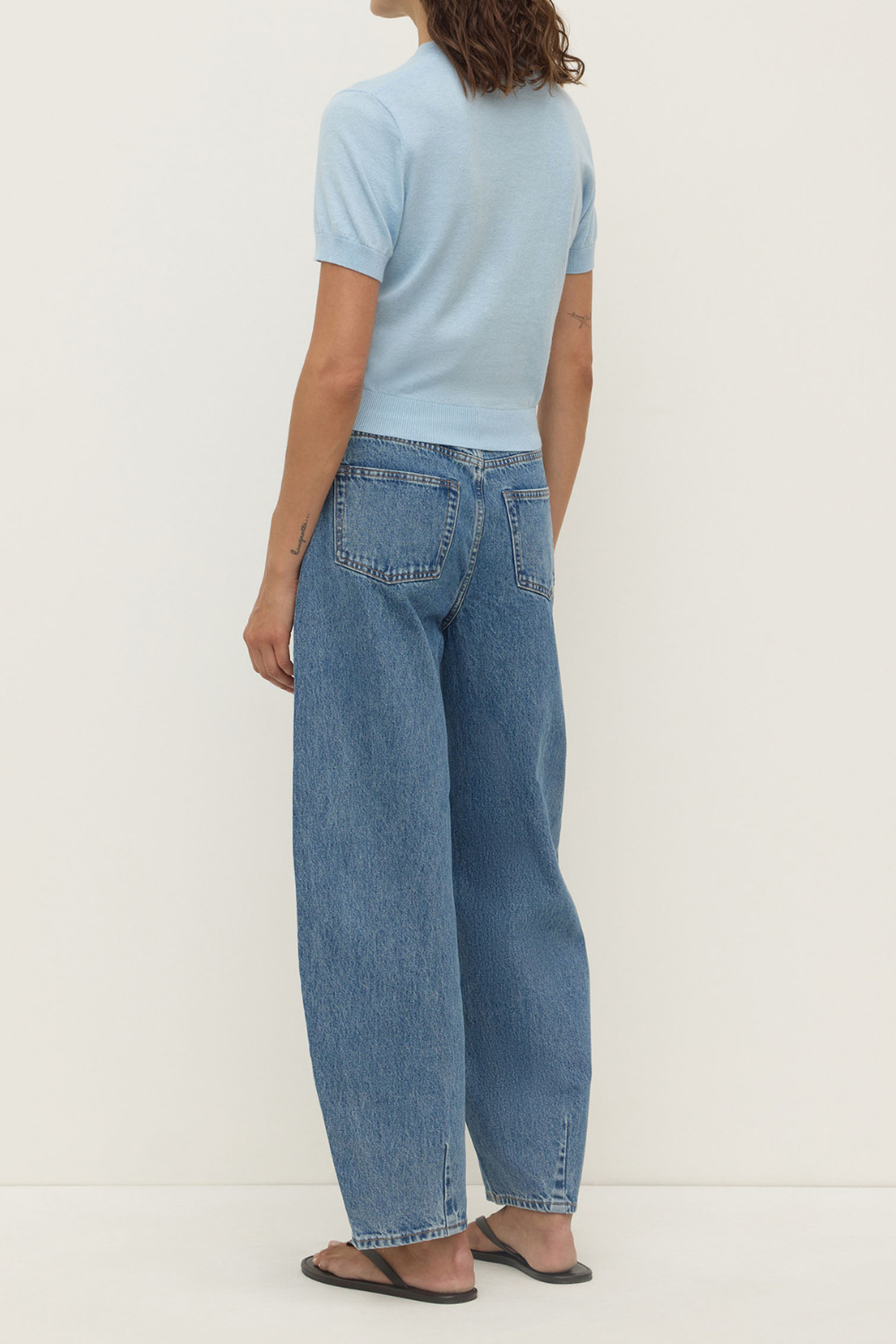 Semra Cotton Cashmere Short Sleeve Cardigan | Salt