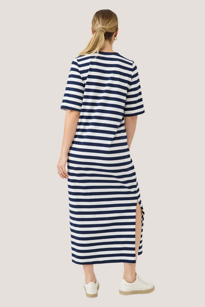 Studio Stripe Tshirt Dress | Indigo