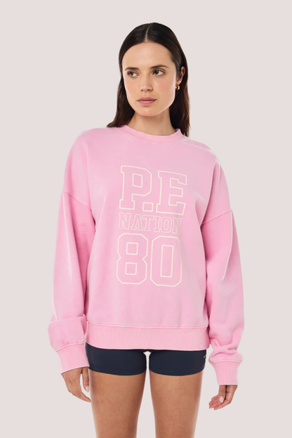 Elysian Sweat | Washed Prism Pink