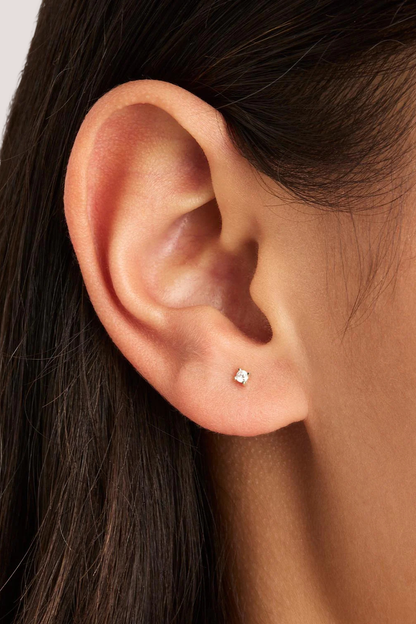 Sterling Silver Pure Light Stud Earrings