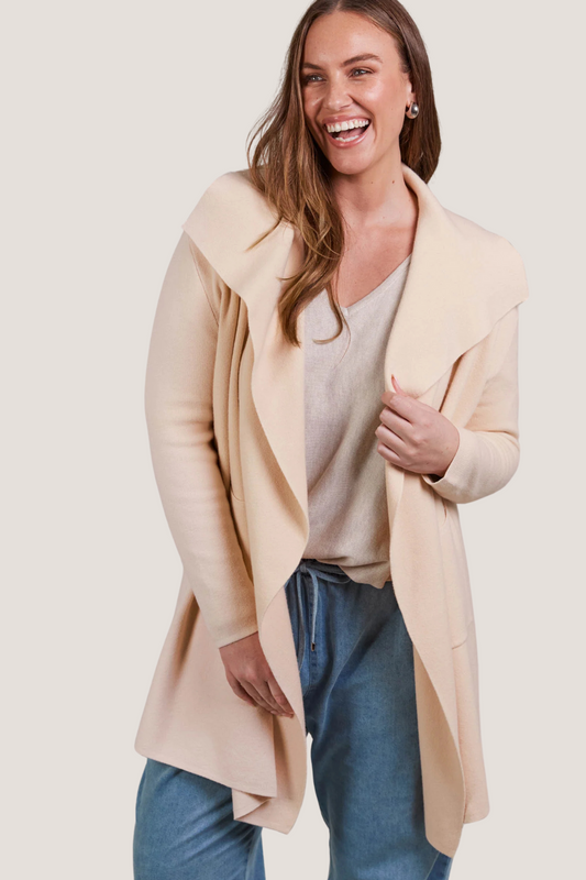 Palmer Relaxed Cardigan | Ecru 1