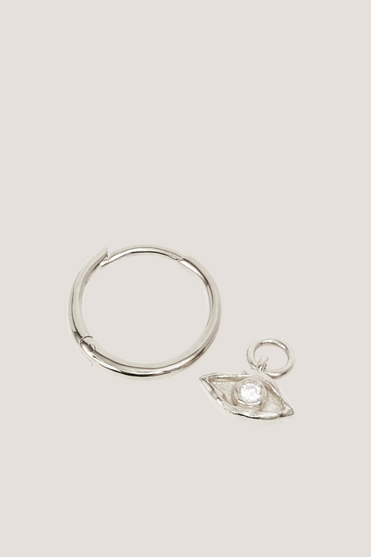 Sterling Silver I am Protected Hoops