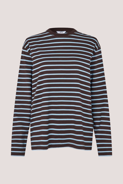 Enkulla LS Stripe | Chocolate Blue Stripe