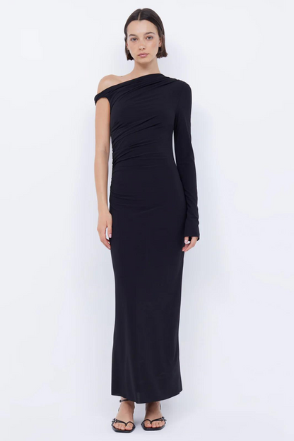 Nabila Asym Midi Dress