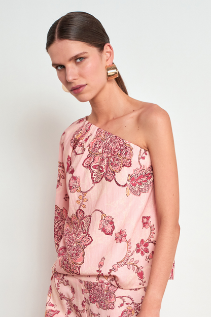 Pearl Top | Peony Paisley