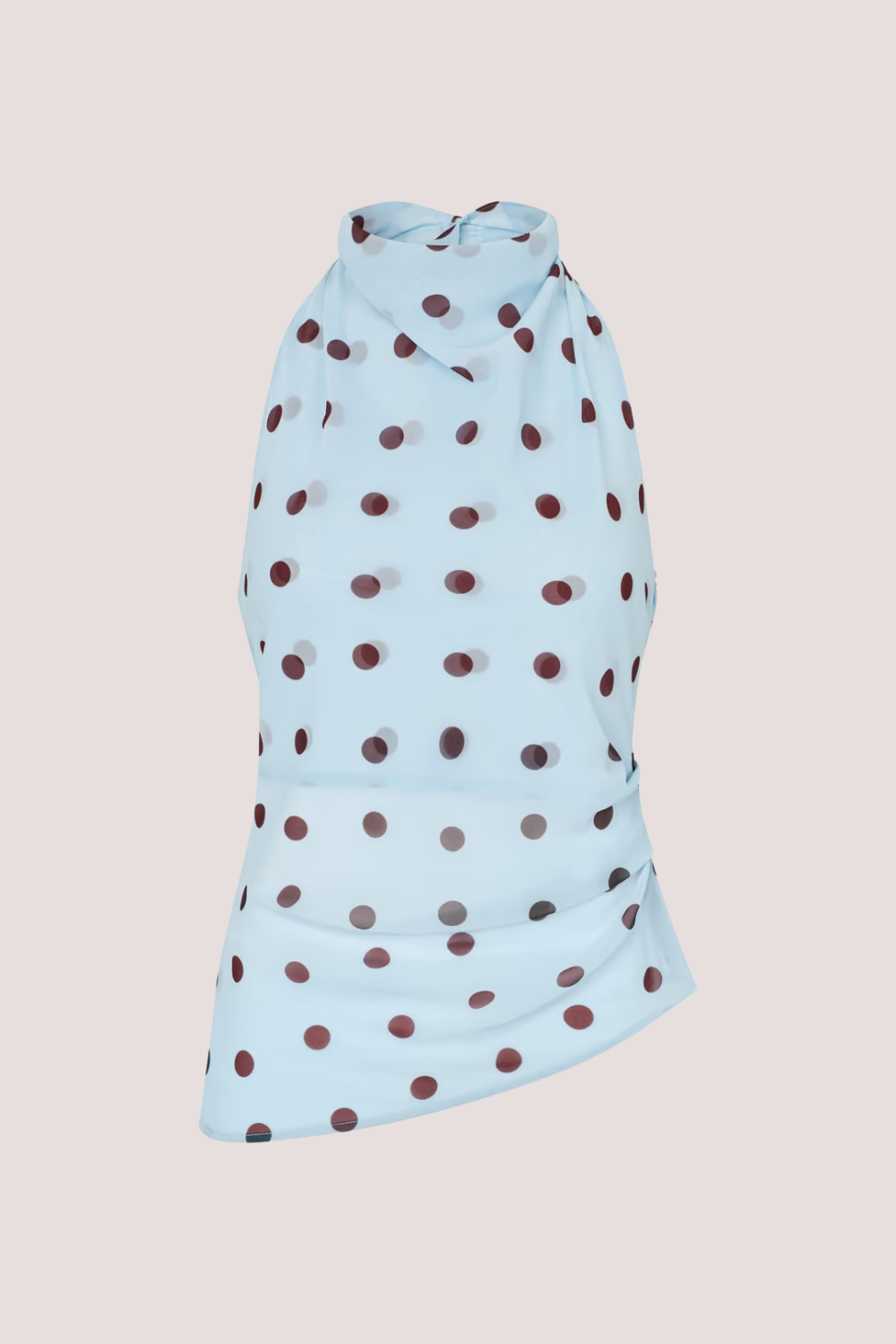 Enyarsi Skirt AOP | Blue Maroon Polka Dot