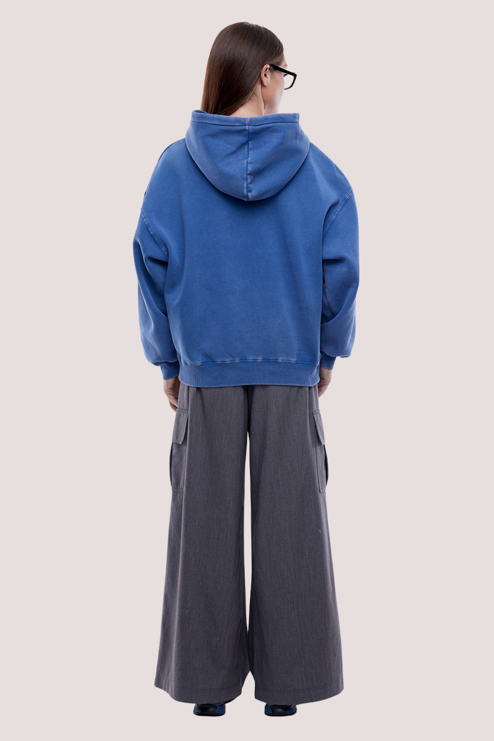 Varsity Hoodie | Washed Indigo