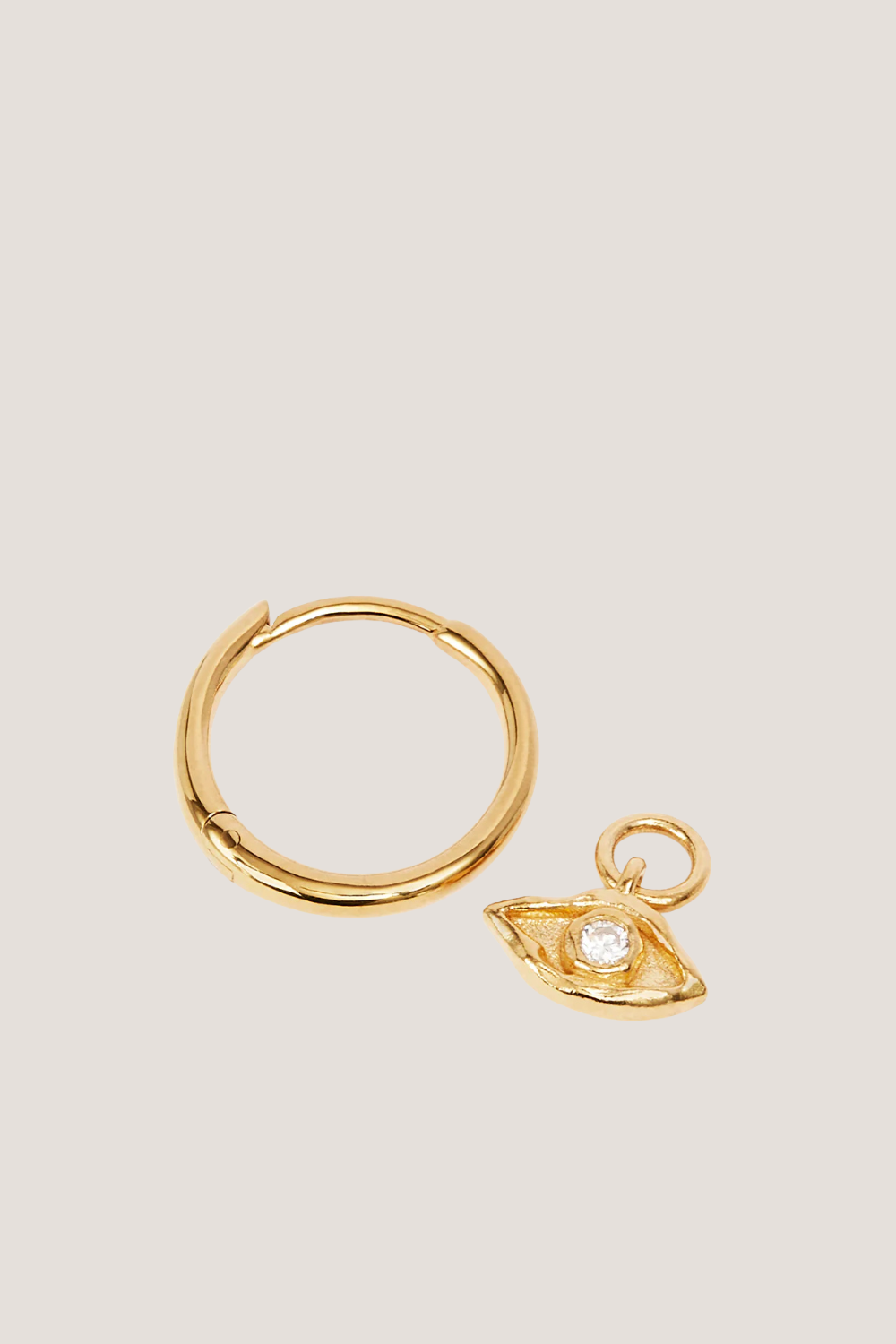 18k Gold Vermeil I am Protected Hoops