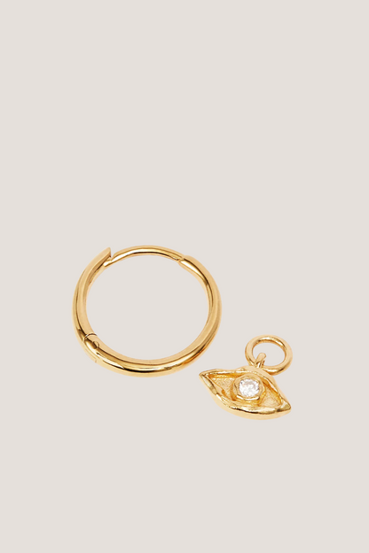 18k Gold Vermeil I am Protected Hoops