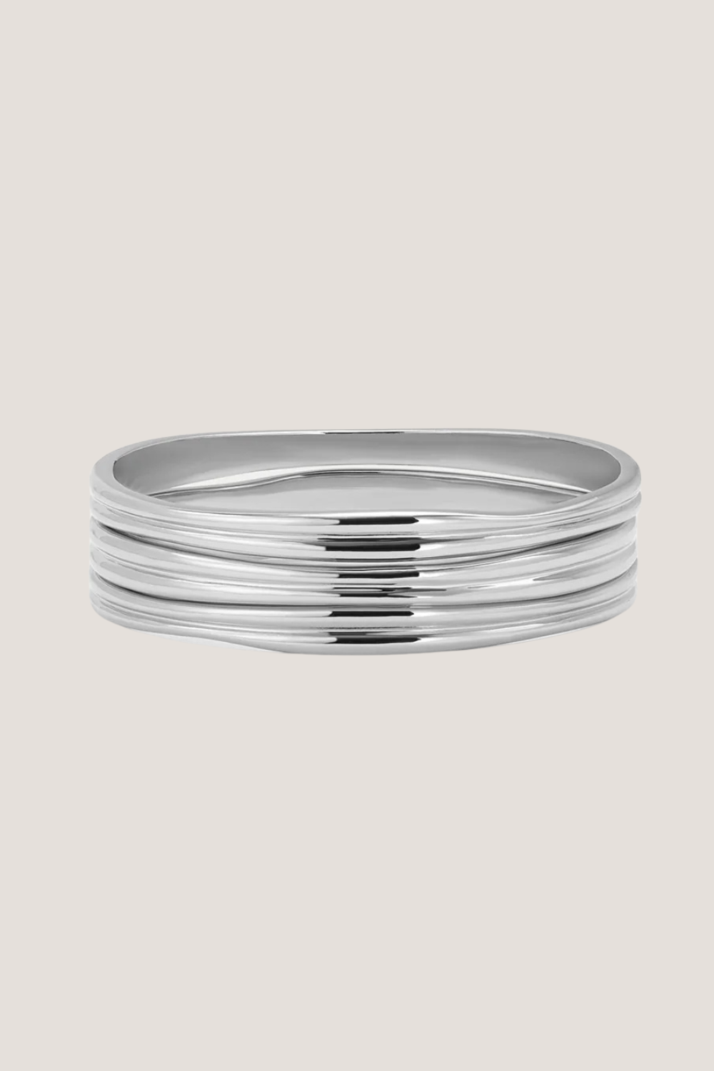 Mallorca Bangles Set | Silver