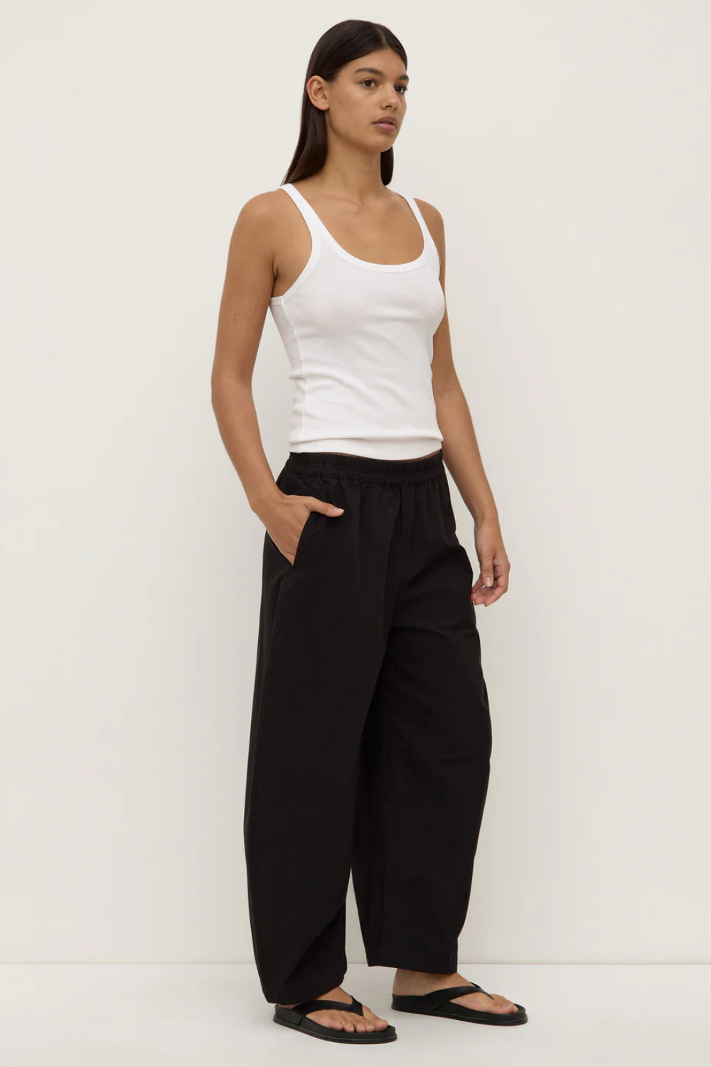 Lola Barrel Pant | Black