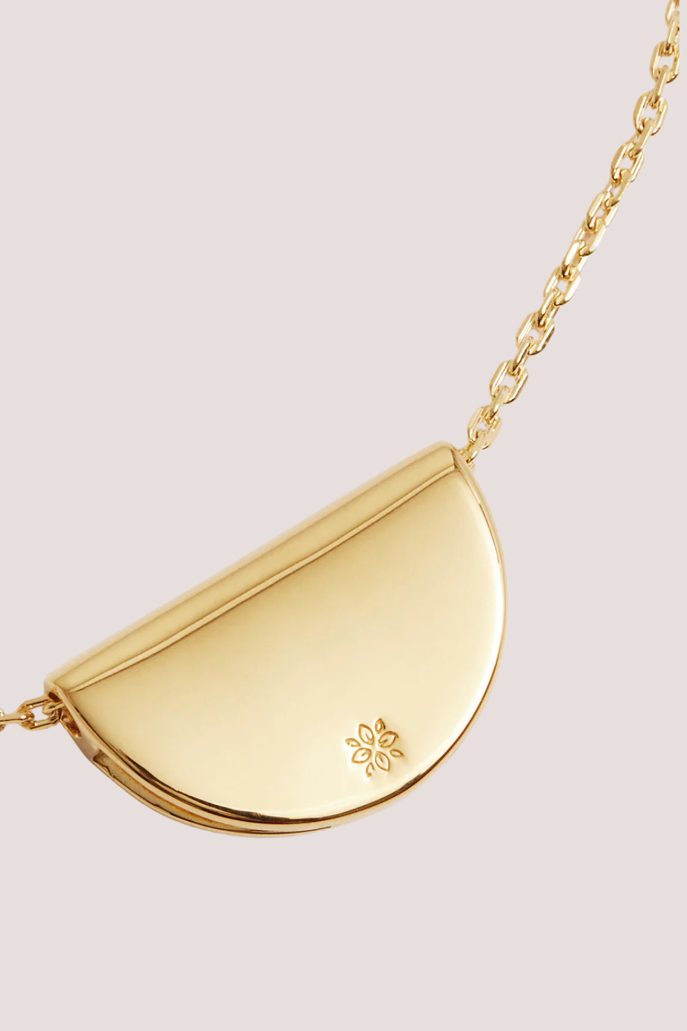 18k Gold Vermeil Lotus Short Necklace