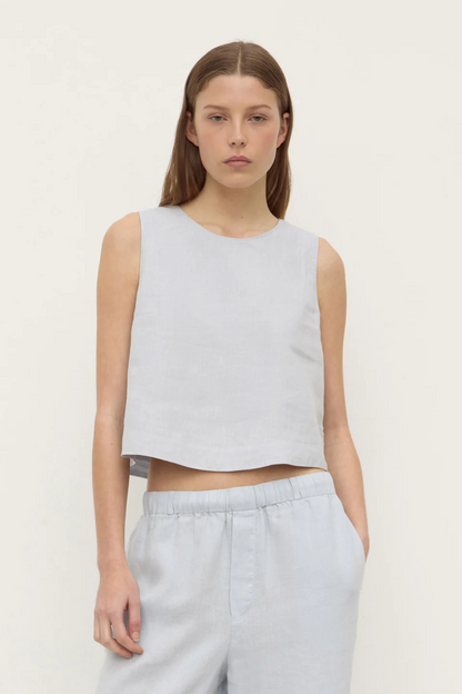 Estelle Linen Top | Cloud