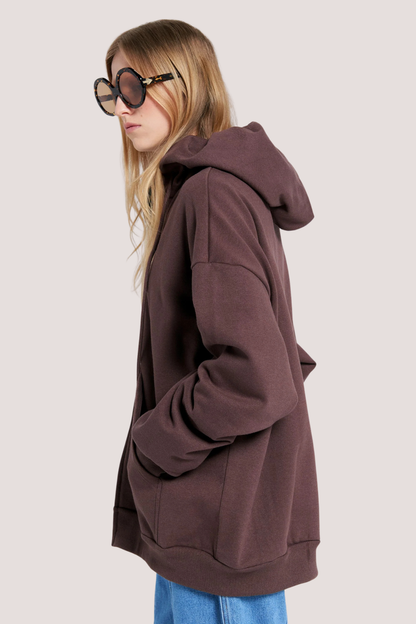 Oversized Hoodie | Chocolate Brown