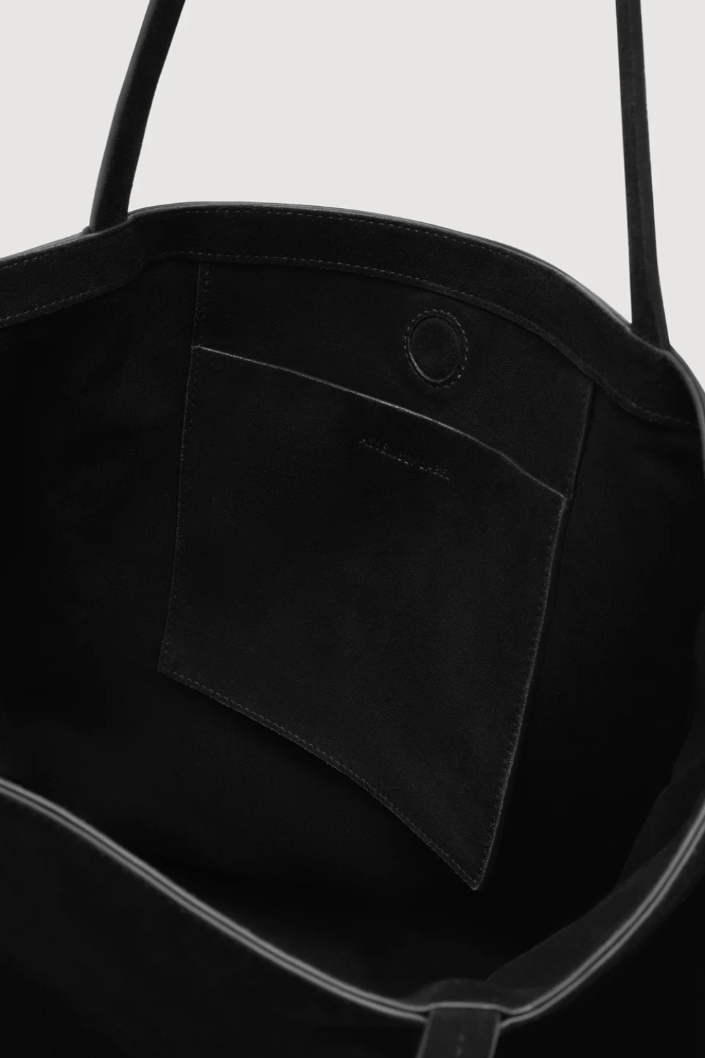 Paige Suede Tote Bag | Black
