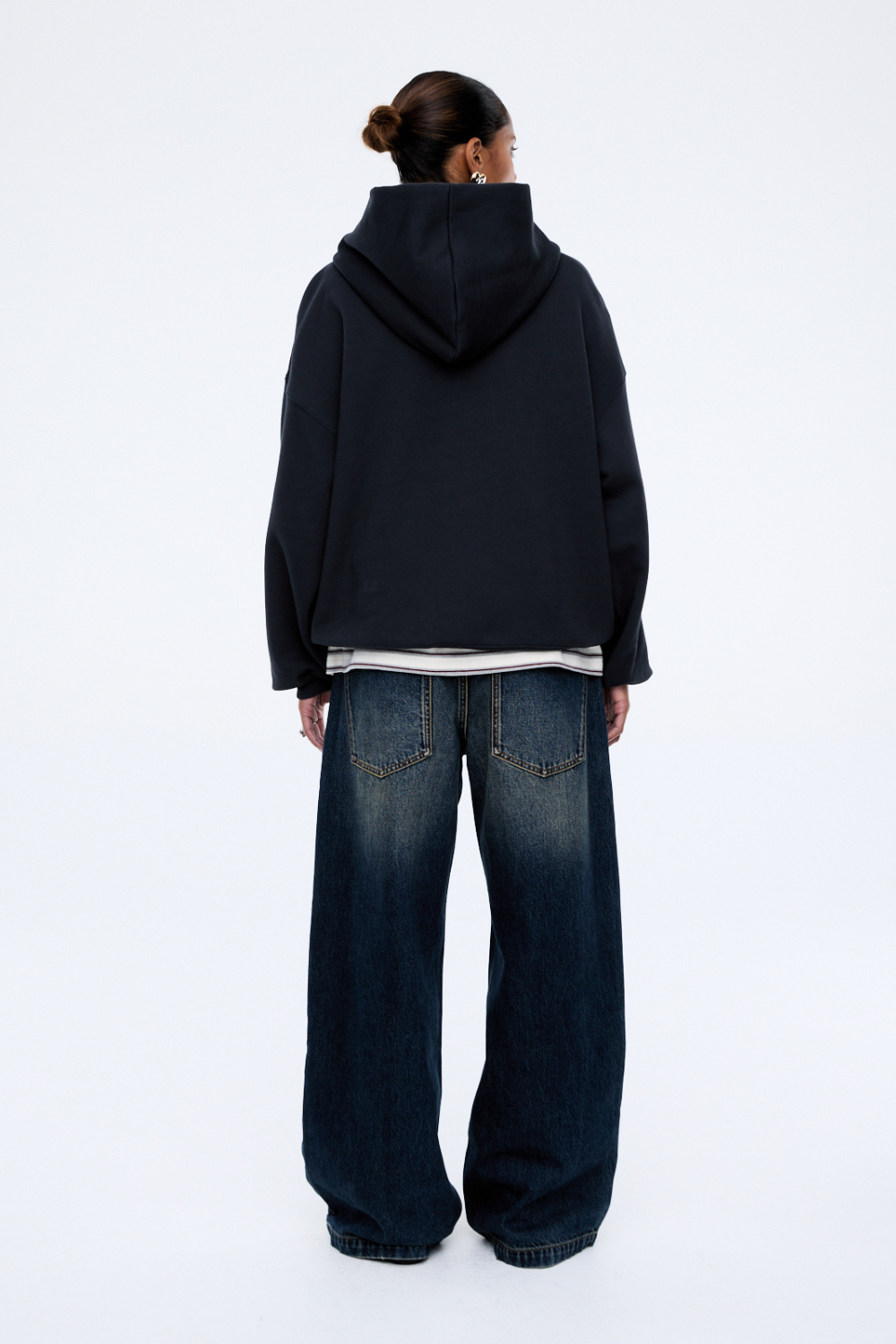Cassie Oversized Hoodie | Washed Midnight