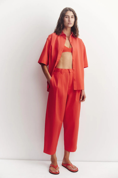 Geno Poplin Pant | Chilli
