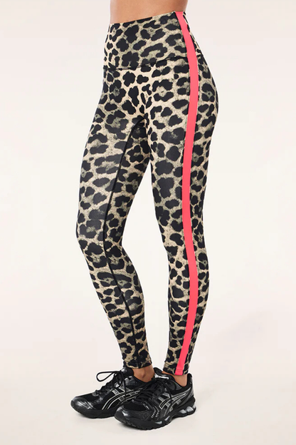 Highgate Full Length Legging | Leopard/Diva Pink
