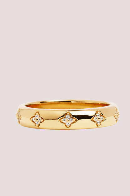 18k Gold Vermeil Bloom With You Lotus Ring