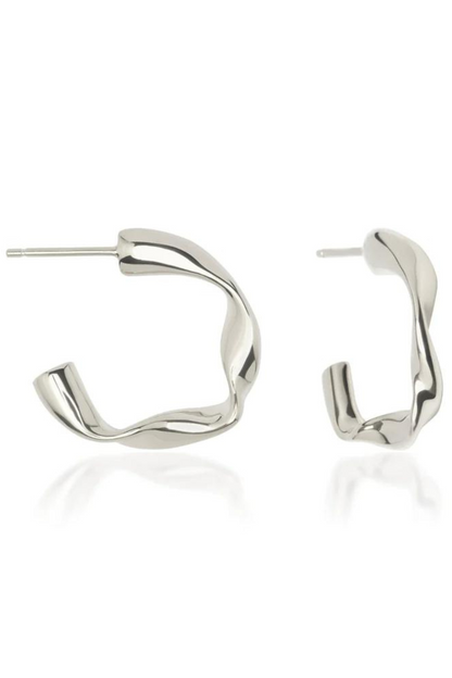 Amalfi Hoops | Silver