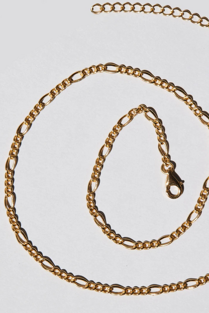 Figaro Chain Necklace | Gold