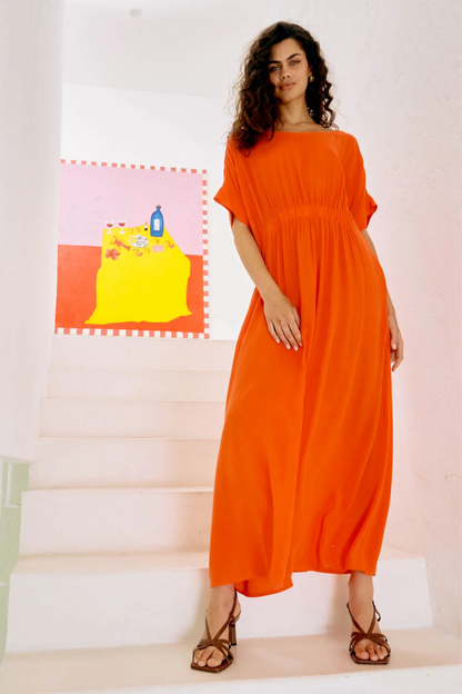 Alegria Dress | Coral