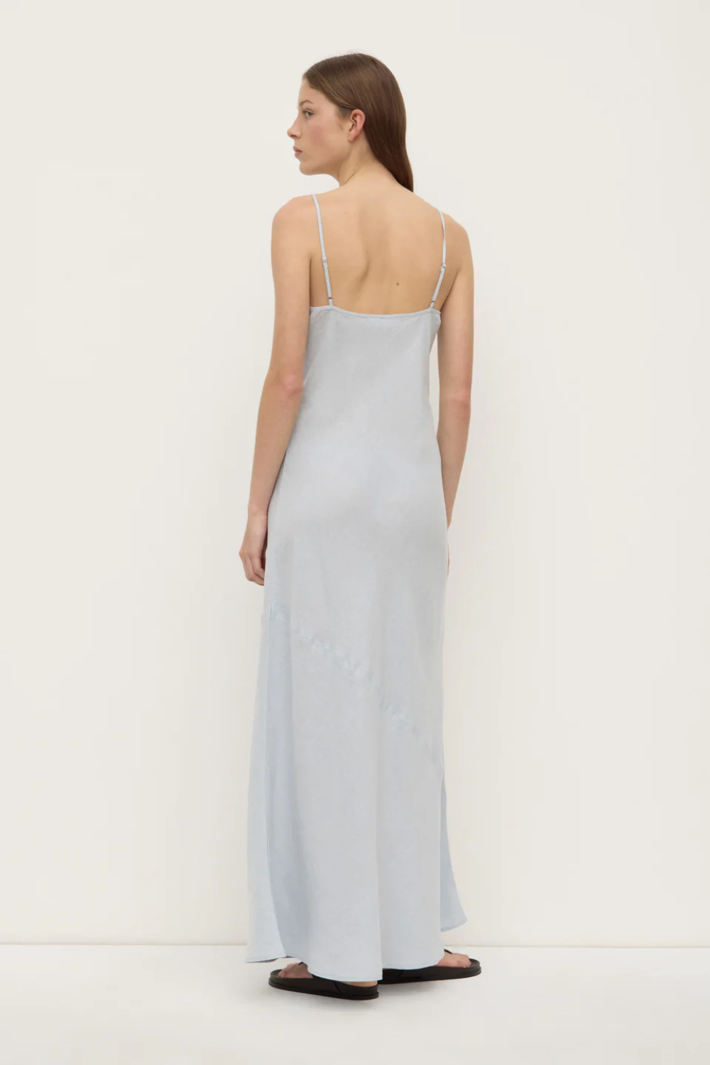 Colette Linen Slip Dress | Cloud