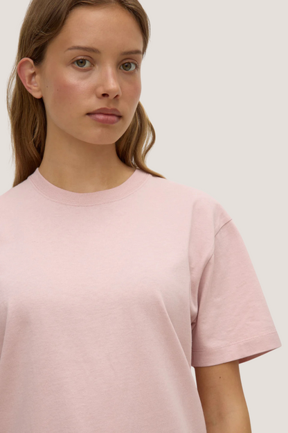 Organic Base Tee | Frosted Rose
