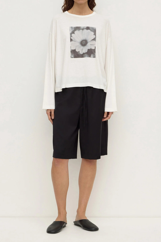 Flora Long Sleeve Tee | Antique White