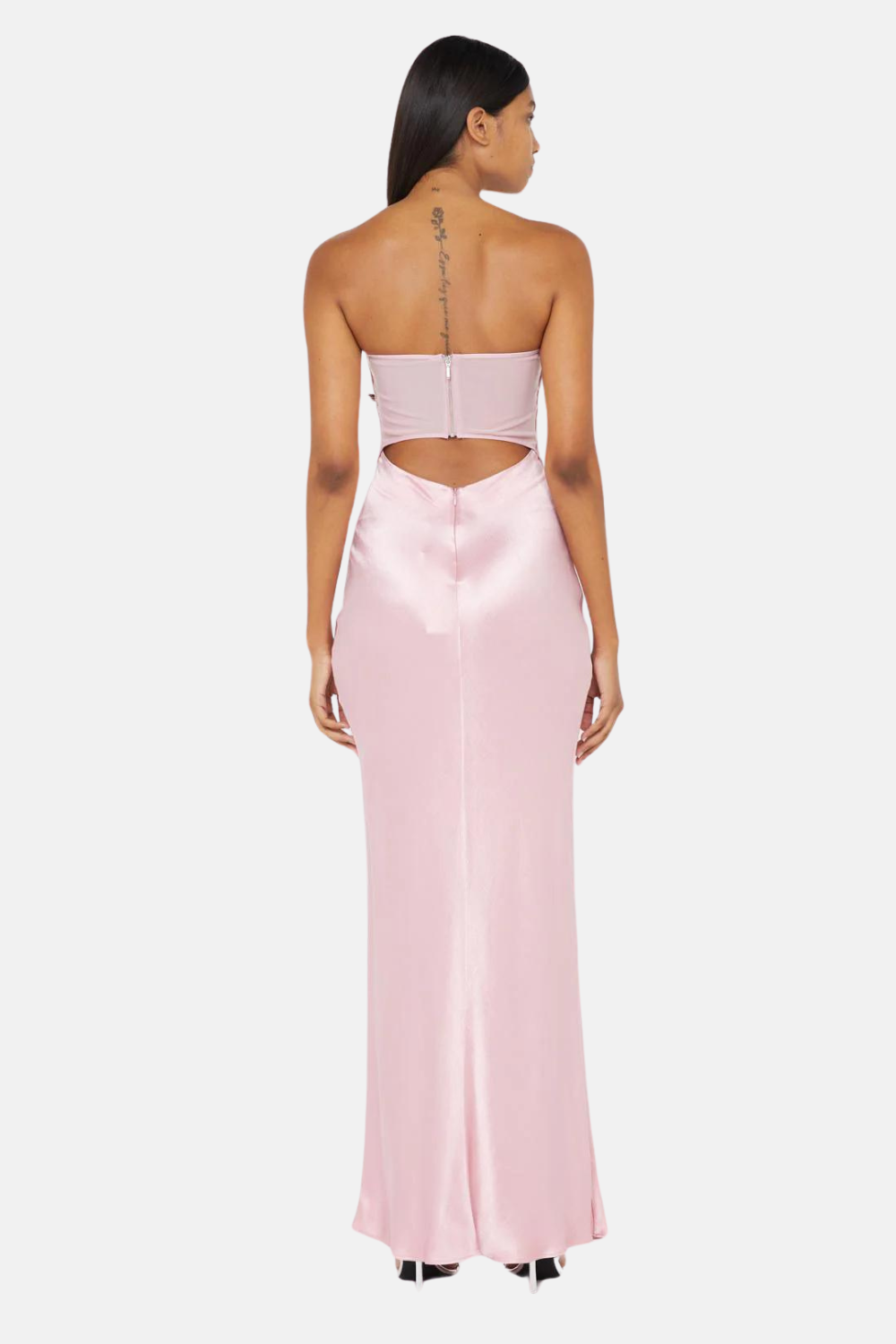 Halle Strapless Dress | Dusty Pink