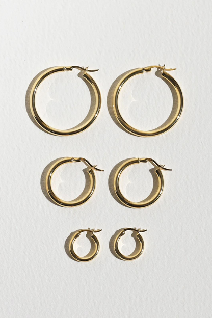 Classic Hoops Small | Gold