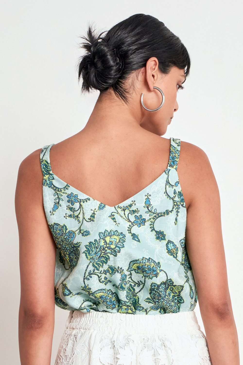 Tidal Top  Fern Paisley