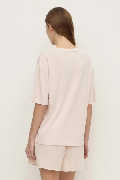 Kira Cotton Hemp Tee | Soft Rose