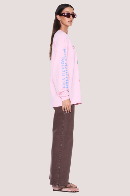 Hailey Long Sleeve Cuffed Tee | Blush Pink