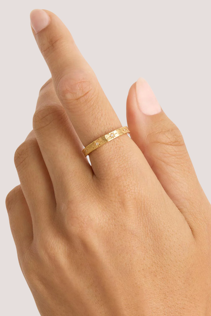 18k Gold Vermeil Stardust Ring