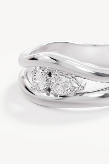 Sterling Silver Celestial Path Ring