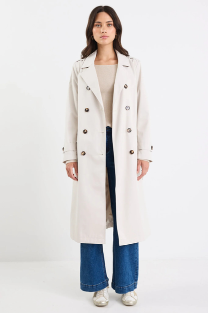 Kensington Bone Trench Coat
