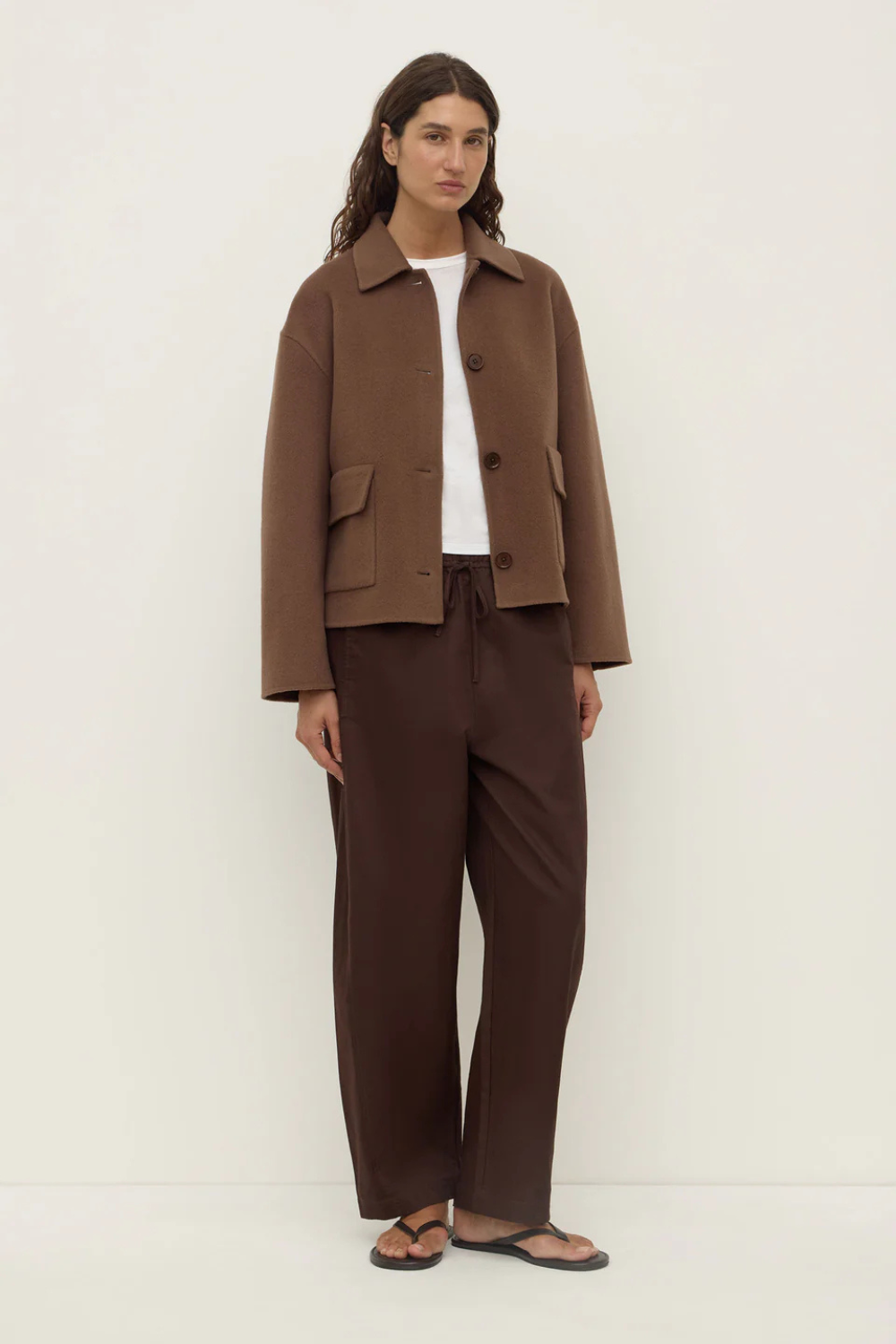 Mya Wool Jacket | Milk Chocolate