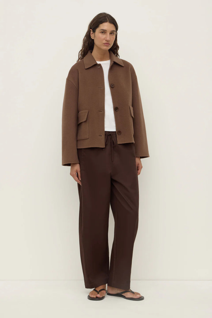 Mya Wool Jacket | Milk Chocolate