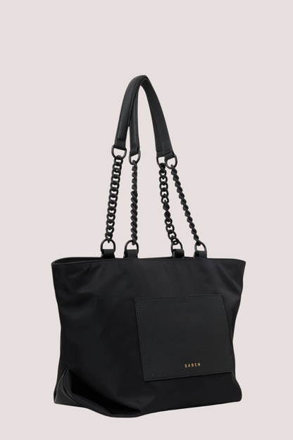 Paris Tote | Black Recycled Nylon