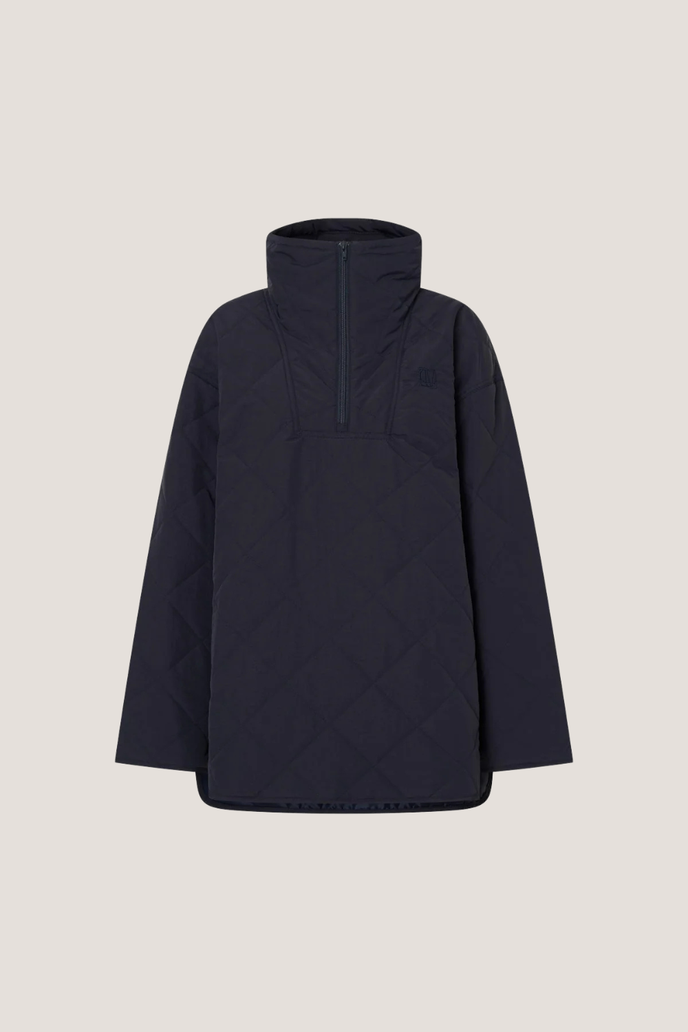 Santal Quilted Pull Over | Navy