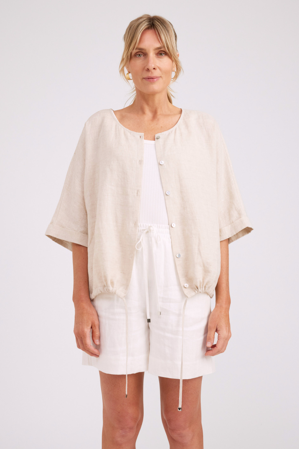 Studio Button Top/Jacket | Tusk