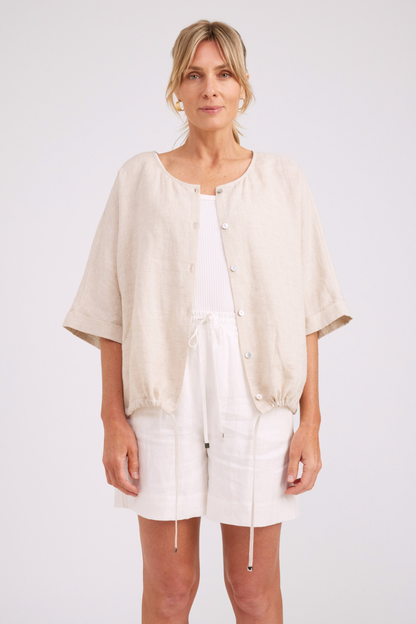 Studio Button Top/Jacket | Tusk