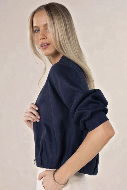 Arden Bomber Jacket | Navy