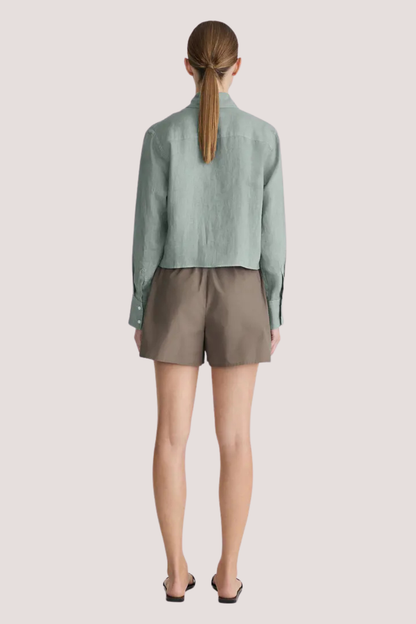 Iona Linen Shirt | Fennel