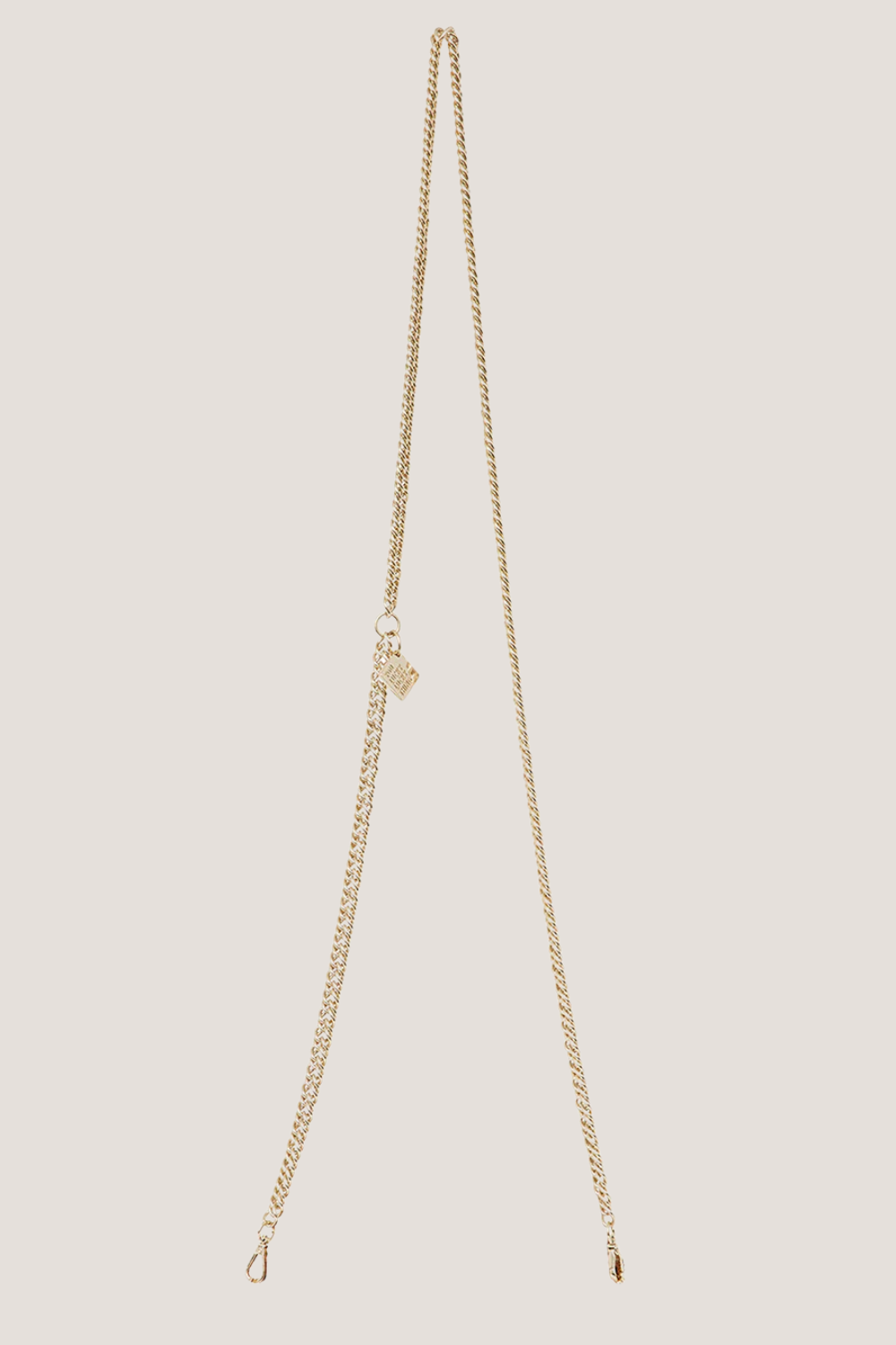Feature Strap Chain | Gold Curb