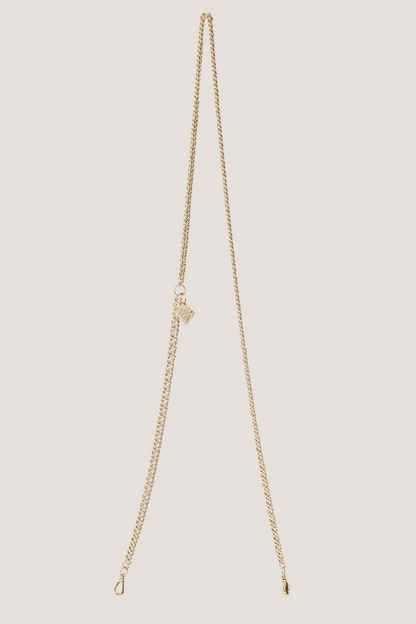 Feature Strap Chain | Gold Curb