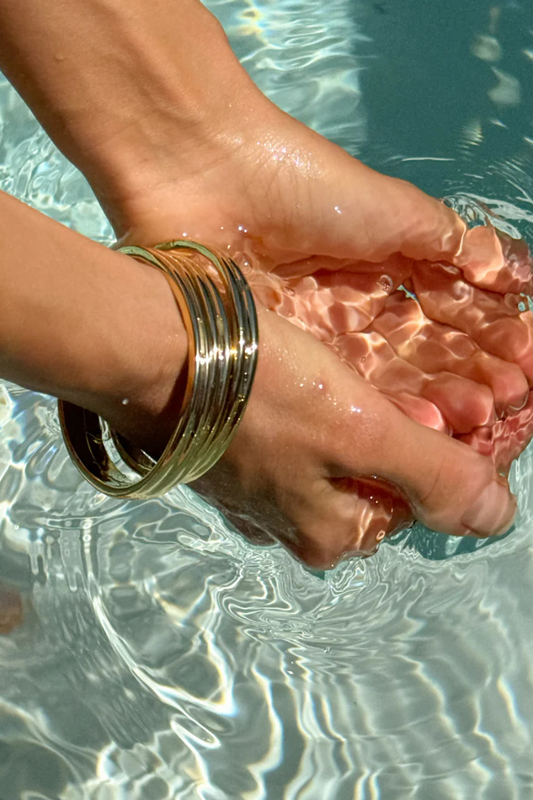 Mallorca Bangles Set | Gold