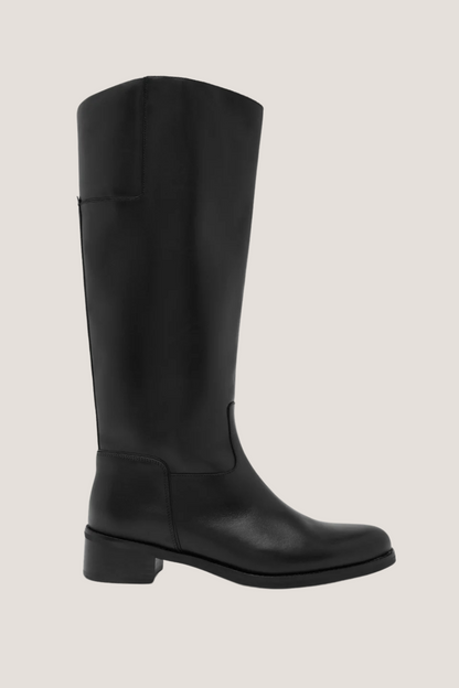 Stevie Leather Riding Boot | Black